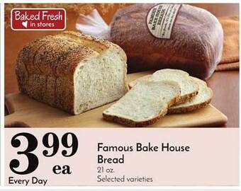 Pavilions Famous bake house bread offer