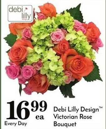 Pavilions Debi lilly design victorian rose bouquet offer