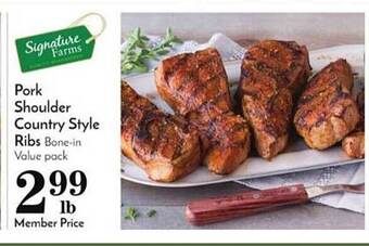 Pavilions Pork shoulder country style ribs offer