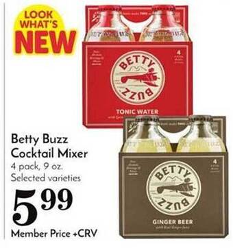 Pavilions Betty buzz cocktail mixer offer