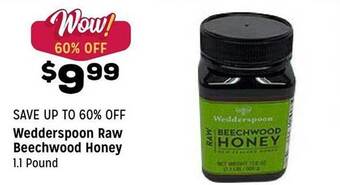 Grocery Outlet Wedderspoon raw beechwood honey offer