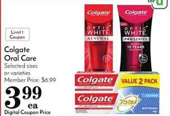 Pavilions Colgate oral care offer