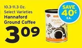 Hannaford Hannaford ground coffee offer