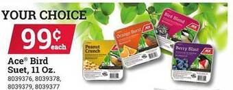 Ace Hardware Ace bird suet offer