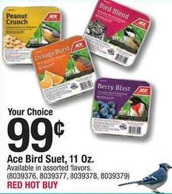 Ace Hardware Ace bird suet offer
