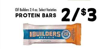 Maceys Protein bars clif builders offer