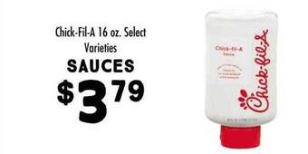 Maceys Chick-fil-a sauces offer