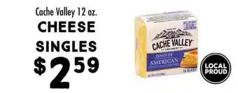 Maceys Cache valley cheese singles offer