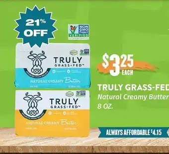 Natural Grocers Truly grass-fed natural creamy butter offer