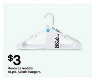 Target Room essentials plastic hangers offer