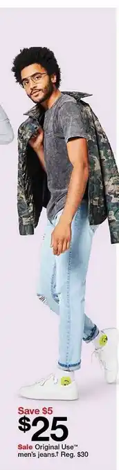 Target Original use men's jeans offer