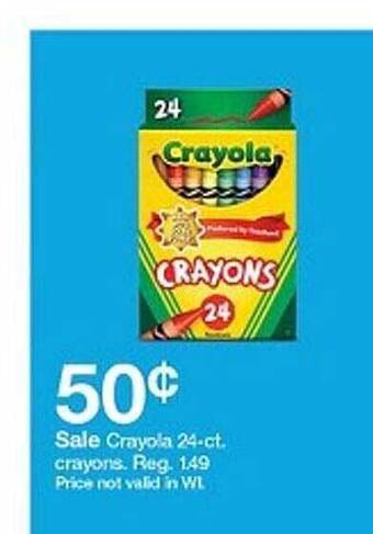 Target Crayola 24-ct crayons offer
