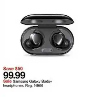 Target Samsung Galaxy Buds+ Headphones offer
