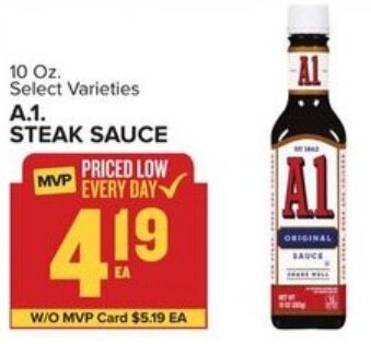Food Lion A.1 Steak Sauce 10 oz offer