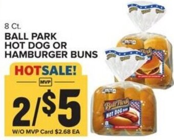 Food Lion Ball Park Hot Dog Or Hamburger Buns 8 ct offer