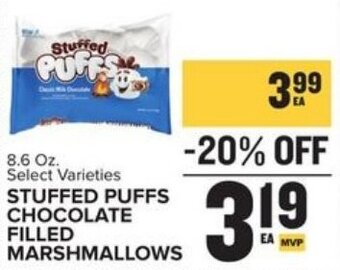 Stuffed Puffs Chocolate Filled Mashmallows 8.6 oz