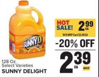 Food Lion Sunny Delight 128 oz offer