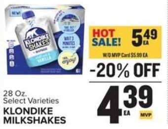 Food Lion Klondike Milkshakes 28 oz offer
