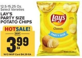 Food Lion Lay's Party Size Potato Chips 12.5-15.25 oz offer