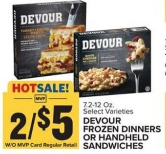 Food Lion Devour Frozen Dinners 7.2-12 oz offer