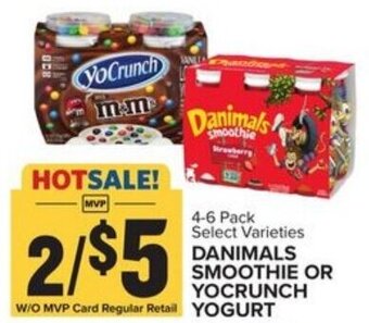 Food Lion Danimals Smoothie Or Yocrunch Yogurt offer