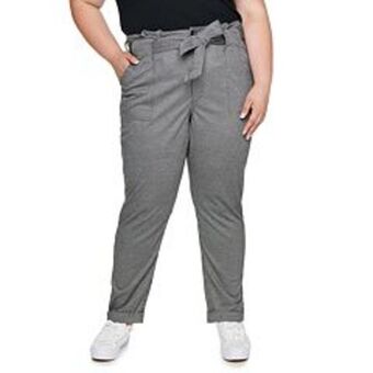 Kohl's Juniors' plus size so® paperbag belted knit pants offer
