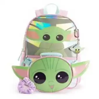 Kohl's Girls star wars the mandalorian grogu aka baby yoda "cutest in the galaxy" backpack with lunch bag offer