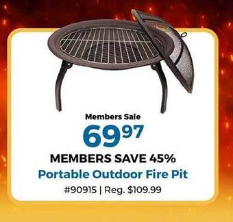Portable outdoor fire pit