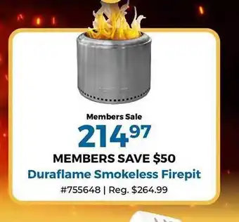 Camping World Duraflame smokeless firepit offer