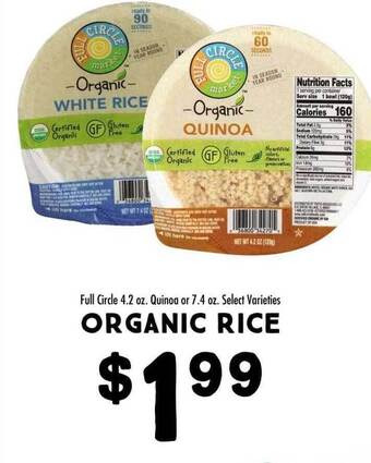Maceys Full circle organic rice offer