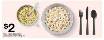 Target Room essentials plastic serveware offer