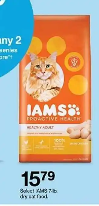 Target Iams dry cat food offer