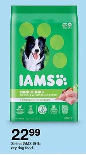 Target Iams dry dog food offer
