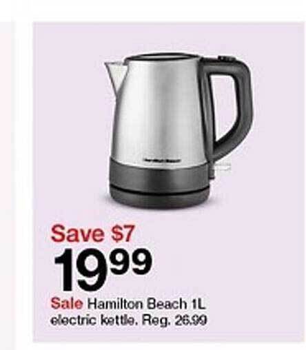 Target Hamilton beach electric kettle offer