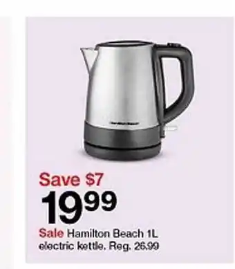Target Hamilton beach electric kettle offer