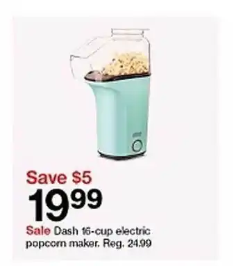 Target Dash 16-cup electric popcorn maker offer