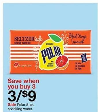 Target Polar sparkling water offer