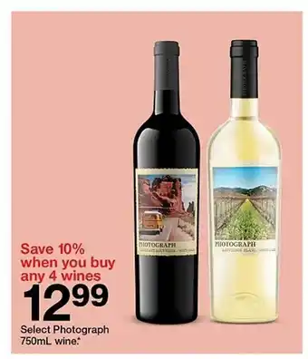 Target Photograph wine offer