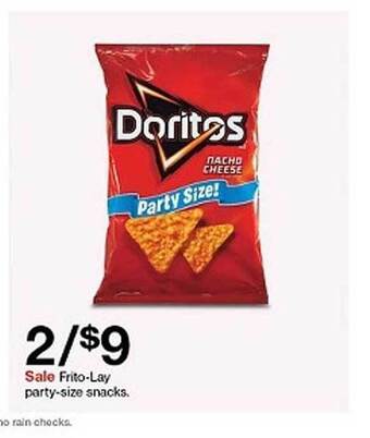 Target Frito-lay party-size snacks offer
