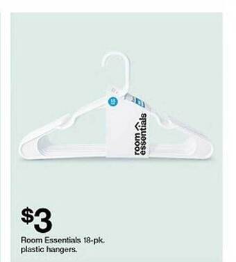 Target Room essentials plastic hangers offer
