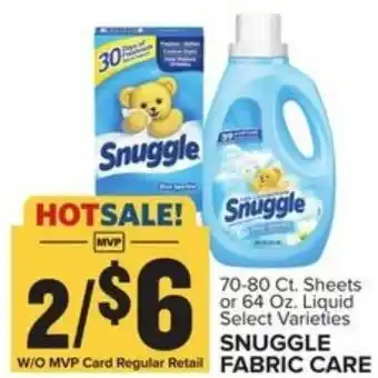Food Lion Snuggle Fabric Care 64 oz offer