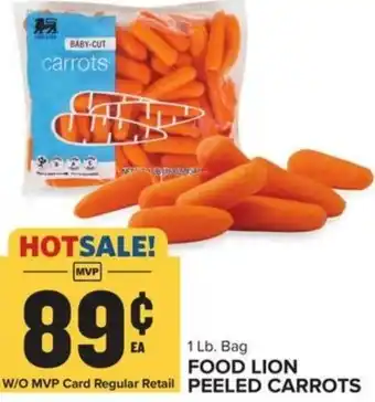 Food Lion Food Lion Peeled Carrots 1Lb. offer
