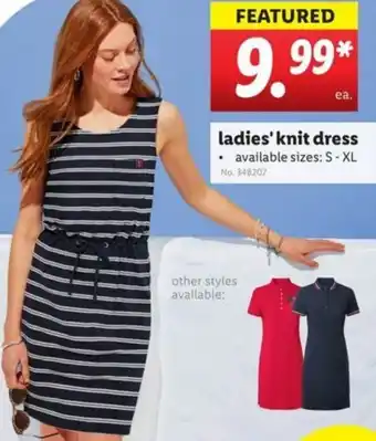 Lidl Ladie's Knit Dress offer