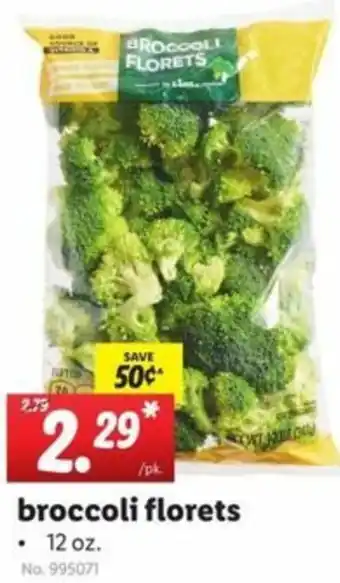 Lidl Broccoli Florets 12 oz. offer