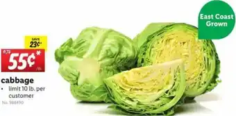 Lidl Cabbage 10 Lb. offer