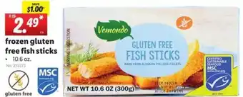 Lidl Frozen Gluten Free Fish Sticks 10.6 oz. offer