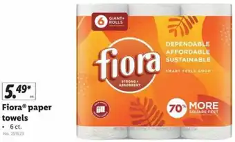 Lidl Fiora Paper Towels 6ct. offer