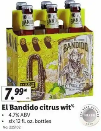 Lidl El Bandido Citrus Wit 12 fl. Oz. offer
