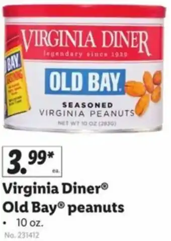 Lidl Viginia Diner Old Bat Peanuts 10 oz offer