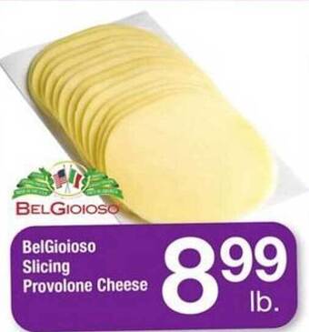 ACME Belgioioso slicing provolone cheese offer